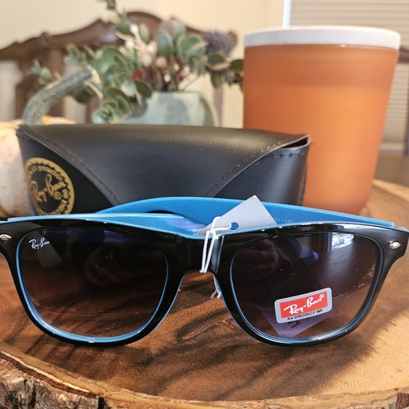 Ray-Ban Blue and Black Sunglasses - Picture 1 of 8